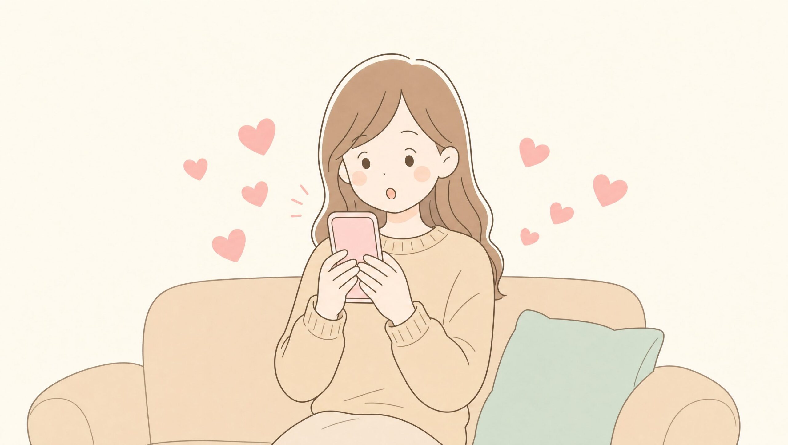 ペアーズの「いいね」通知が大量に届く看護師